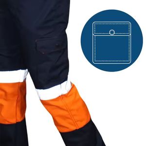 Overol ignífugo industrial de alto rendimiento Ropa DE TRABAJO DE SEGURIDAD reflectante: impermeable y transpirable - Product Image 4