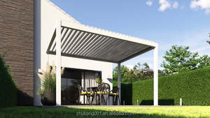 Ngoài Trời Nhôm Có Thể Thu Vào Mái Hiên Tán PVC Cửa Sổ Mưa Bìa Với Điều Khiển Từ Xa Cho Patio Cải thiện Ngoài Trời Thoải Mái Bóng Râm - Product Image 4