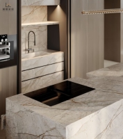 Armoire de cuisine américaine sur mesure en chêne blanc laqué, style Shaker, avec îlot et garde-manger, certifiée CE CARB P2 FSC, vente en gros directe usine OEM