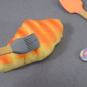 <b>Silicone</b> Mini Wood Handle Small Cake Spatula Scraper Smoother Set 5pcs - Product Image 4
