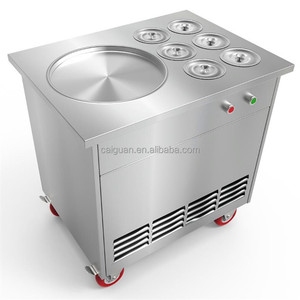 <span class=keywords><strong>Ice</strong></span> Roll máy nóng bán đôi Pan 2 + 6 xô chiên Máy làm kem kem cuộn với công thức miễn phí - Product Image 4