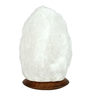 Lampe de Sel Naturel Blanc Sculptée à la Main (2-4kg) en Forme de Roche, Veilleuse Certifiée CE - Meilleure Vente - Product Image 4