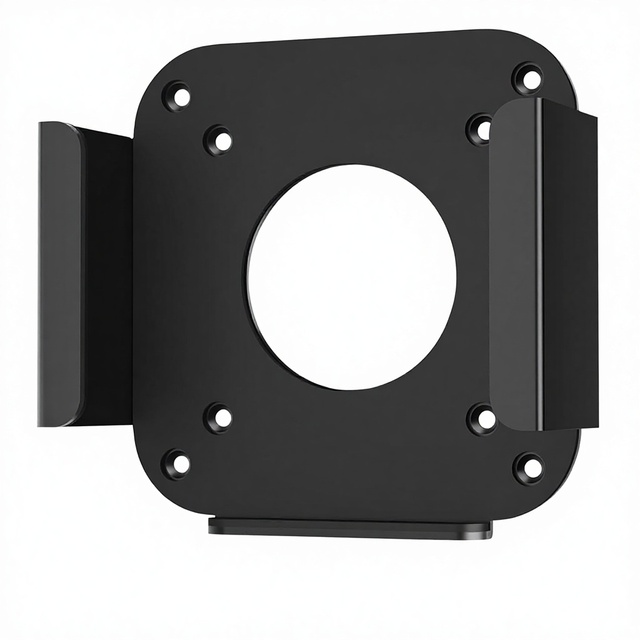 Mac Mini M4/M4 Pro 2024 Metal Anti-Scratch VESA/Wall/Under Desk Mounting Bracket with Remote Holder