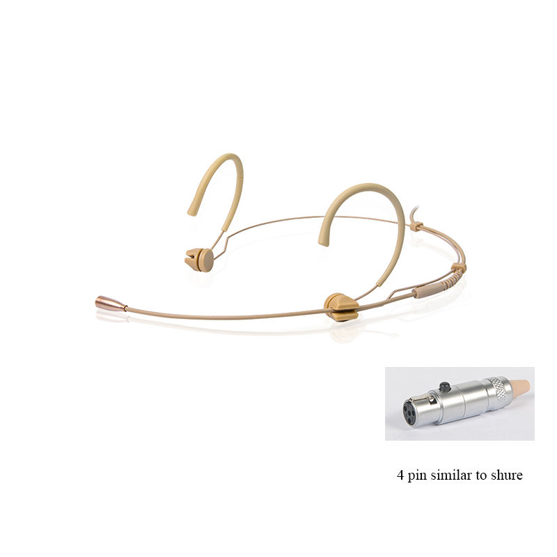 4-Pin XLR Connector for SHURE (Beige color)