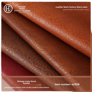 W787 105mm Cuir synthétique semi-PU à finition nappe et support en tissu, résistant à l'abrasion, pour sacs à main, porte-documents, bagages ; Origine Guangzhou - Product Image 1