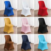 Housse de chaise pliante en Spandex 180 g/m² à haute élasticité, idéale pour mariages, événements et fêtes, ajustement universel, sans plis, durable, vente en gros