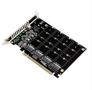 Tarjeta adaptadora de 4 puertos <span class=keywords><strong>M</strong></span>.2 NVME a PCIe X16 4,0 en stock - Product Image 4