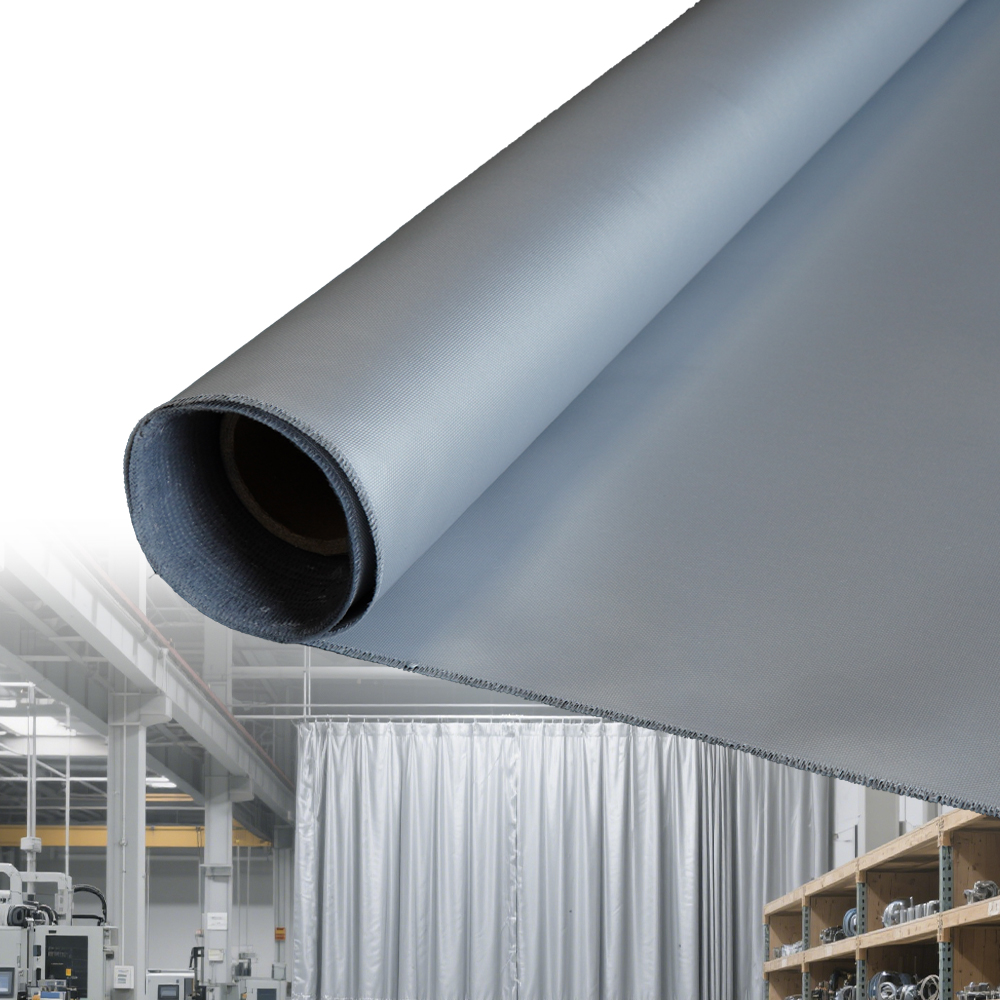 Fire-Rated Silicone Coated E-Glass Fabric Heat Resistance Silicone Fiberglass Fabric for Industrial Safety