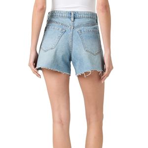 Nouveauté été : Short en jean taille haute orné de strass, personnalisable avec logo, respirant, pour femme - Product Image 3
