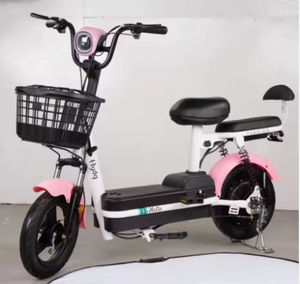 Bicicleta Eléctrica Ligera de 48V para Adultos, con Canasta Delantera y Amortiguador Trasero, Mini Scooter - Product Image 4