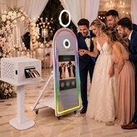 Photobooth Commercial Miroir pour Mariage, Boîtier de Photobooth Selfie, Machine Photo iPad DSLR, Coque de Photobooth, Support d'Imprimante