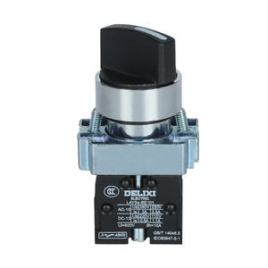 Interrupteur rotatif à réinitialisation automatique Delixi 22 mm en métal LAY5 avec verrouillage automatique BD21 et BD33 Max. Tension 220V/12V - Product Image 1