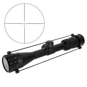 SPECPRECISION 3-9x40 Precision <strong>Scope</strong> 25mm Tube Rear Focus Non Illuminated Reticle Adjust Zero Lightweight Shockproof with Covers - Product Image 1