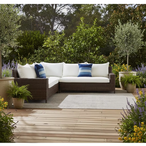 Conjunto de <span class=keywords><strong>Muebles</strong></span> de Jardín de <span class=keywords><strong>Mimbre</strong></span> Sintético Resistente a la Intemperie - Product Image 1