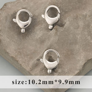 Ювелирные аксессуары MF20, нержавеющая сталь 316L, без никеля, подвески, фурнитура для ожерелий, застежка, крючки, 2 шт./партия - Product Image 4