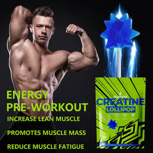 مصاصات أيجلويل المخصصة قبل التمرين لبناء العضلات تحتوي على كرياتين مونوهيدرات وفيتامين ب12، 15 جرام عالية الطاقة، 30 قطعة للبالغين - Product Image 4