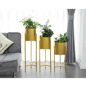 Prezzo di fabbrica supporto per piante in metallo supporto per vasi da fiori Color <span class=keywords><strong>oro</strong></span> rivestito in potenza supporto per piante in <span class=keywords><strong>oro</strong></span> per interni in metallo per esterni - Product Image 1