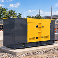 Groupe électrogène diesel triphasé silencieux 400V 50Hz avec système ATS et contrôleur Deepsea