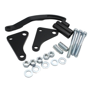 Chevrolet SBC350 Power Steering Pump Mount <b>Bracket</b> 3129BK Black And <b>Silver</b> For Replace Repair - Product Image 2