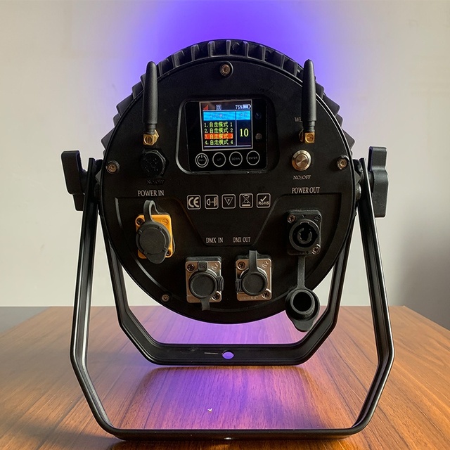 FEIYUEYUE High Quality IP65 12pcs 18W Waterproof PAR Light RGBWAUV 6in1 LED Stage Lights DMX512 Control 15/35 Lens Angle for