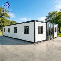Maison Modulaire Extensible Conteneurisée 2 Chambres Moderne et Mobile, Résistante aux Séismes de Niveau 8 et au Vent de 150 km/h, 20 et 30 Pieds, Casita