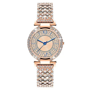 Reloj Popular para Mujer con Correa de Cristal de Cuarzo y Diamantes, Acero Inoxidable, Resistente al Agua 3BAR - Product Image 4