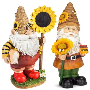 Creative garden dwarf bee holiday gift office home decoration dwarf statue crafts Mini resin ornaments