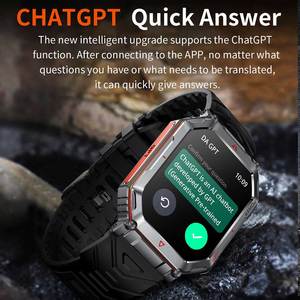 2025 Waterproof Rugged GPS Chatgpt Fashion Sport Relojes Smart Watch for Men Women - Product Image 3