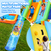 FBsport Aufblasbare Wasserrutsche Riesige Aufblasbare Wasserrutsche Kommerzielle Aufblasbare Wasserrutsche für Kinder Klein