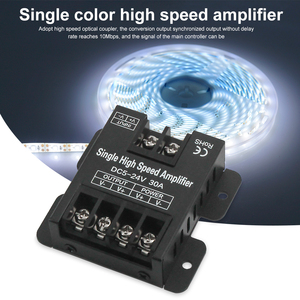 DC5V-24V LED Dimmer 30A 360W เปลือกเหล็กสีเดียวเครื่องขยายเสียงความเร็วสูงสำหรับไฟ LED แถบสีเดียว - Product Image 2