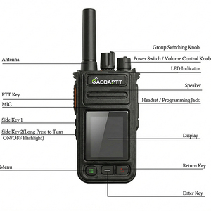 Radio Portátil Gaodaptt GD-K1 4G PoC LTE con Doble Tarjeta SIM, Walkie Talkie 4G de Largo Alcance, Intercomunicador Bidireccional para Negocios - Product Image 6