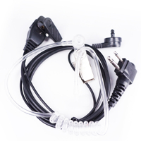 Earpiece Walkie Talkie Headset Earphone Tipe M1 2 Pin FBI006 dengan Tabung Akustik untuk Radio Motorola KD0112