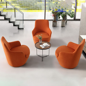 Sillón de Diseño Prosperous Seat, Silla Individual para Oficina, Área de Descanso, Sofá Lounge XY-LC25-06, Estilo Combinado de Madera Sólida - Product Image 2