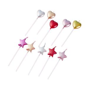 Alles Gute zum Geburtstag Herz und Stern Kerzen Kuchen Nette Kerze Kinder Party Halloween Dekor Valentinstag Geburtstag Romantische Kerzen - Product Image 5
