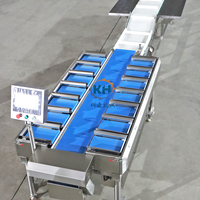 Balance de pesage combinée semi-automatique électrique multi-stations de comptoir en plastique pour fruits et aliments, avec fonction de remplissage par poids cible