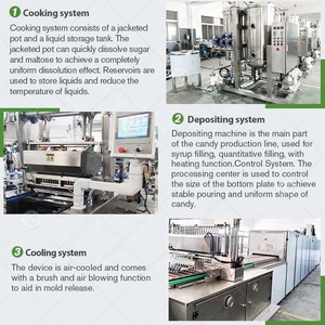 Gummy Bear Maker Petite boule <span class=keywords><strong>de</strong></span> gelée dure Fabrication sucrée Candy Cane Make Machine <span class=keywords><strong>De</strong></span> Bonbon Gelatine - Product Image 3