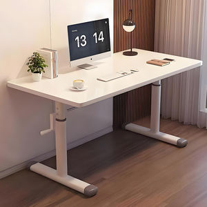 <strong>Modern</strong> <strong>Simple</strong> Home <strong>Computer</strong> <strong>Table</strong> for Students Easy Assembly Manual Lift Writing <strong>Desk</strong> for Bedroom/Dormitory Study Room Durable - Product Image 4