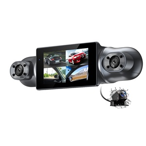 Đầy đủ HD 1080P 4 máy ảnh kênh Car DVR Hệ thống an ninh từ xa ứng dụng điện thoại bãi đậu xe Màn hình <span class=keywords><strong>Wifi</strong></span> GPS 4 ống kính Dash Cam cho xe - Product Image 6