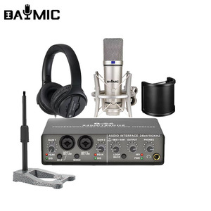 Fábrica profesional 2CH interfaz de función múltiple parabrisas auriculares micrófono <span class=keywords><strong>Monitor</strong></span> altavoz estudio grabación Kit - Product Image 4