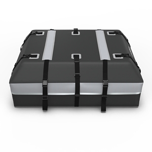 Boîte de transport souple pour toit de voiture en bâche PVC personnalisée, base anti-rayures, capacité 400L-500L, bandes réfléchissantes pour la sécurité nocturne - Product Image 3