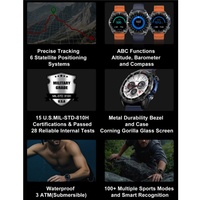 Reloj Inteligente Deportivo con GPS DTG1, Nuevo, para Hombre, Resistente al Agua IP68, Brújula, Posicionamiento Preciso, Múltiples Modos Deportivos, Asistente de Voz