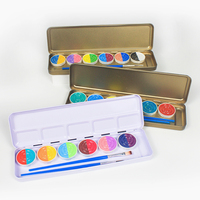 Kit de peinture corporelle professionnel, bonne couverture, non toxique, peinture pour le visage perlée activée par l'eau, pour adolescents et adultes, peinture pour le visage et le corps