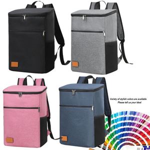Custom Large Capacity <b>Lunch</b> <b>Bag</b> With Logo Wholesale Thickened Thermal Foil Picnic <b>Bag</b> Double Shoulder Outdoor Thermal <b>Bag</b> - Product Image 2
