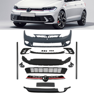 Kit de Carrocería para Volkswagen <span class=keywords><strong>Polo</strong></span> 2018-<span class=keywords><strong>2022</strong></span>: Parachoques Delantero MK6 2018 con Estilo Facelift, Parachoques Trasero MK6.5 <span class=keywords><strong>GTI</strong></span> <span class=keywords><strong>2022</strong></span> y Faldones Laterales - Product Image 6