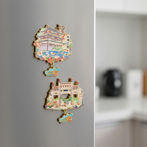 Magnete per Frigorifero Personalizzabile DIY con Punti Panoramici di Changsha, Souvenir Creativo e Culturale, Decorazione per la Casa, Adesivo Magnetico - Product Image 2