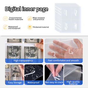 25 feuilles 100 enveloppes défi d'économie d'argent feuilles mobiles A5 classeur Inserts remplacement blanc 1-100 numéros imprimés pochettes d'argent - Product Image 2