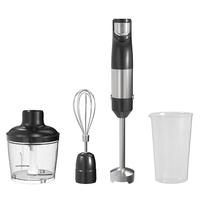 Mixeur multifonctionnel de cuisine 4 en 1, ensemble de mixeur électrique à main, hachoir à viande et légumes, mixeur alimentaire, ensemble de mixeur à main
