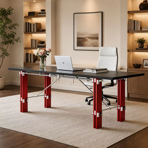 <span class=keywords><strong>Escritorio</strong></span> de <span class=keywords><strong>Oficina</strong></span> Bauhaus, <span class=keywords><strong>Diseño</strong></span> Minimalista, Tablero de Abedul Marino, Mesa Larga, Banco de Trabajo, <span class=keywords><strong>Escritorio</strong></span> para Computadora con Eje Óptico, Uso Comercial - Product Image 4