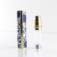 5ml PU Mini Portable Rechargeable Vaporisateur Marbrure En Aluminium Maquillage Bouteille D'eau Vide carafe bouteille de parfum