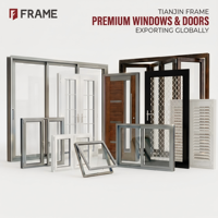Système de porte coulissante multi-voies en aluminium avec quincaillerie CMECH en option, double vitrage à faible émissivité et à l'argon, résistant aux intempéries, solutions B2B pour balcon